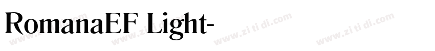 RomanaEF Light字体转换